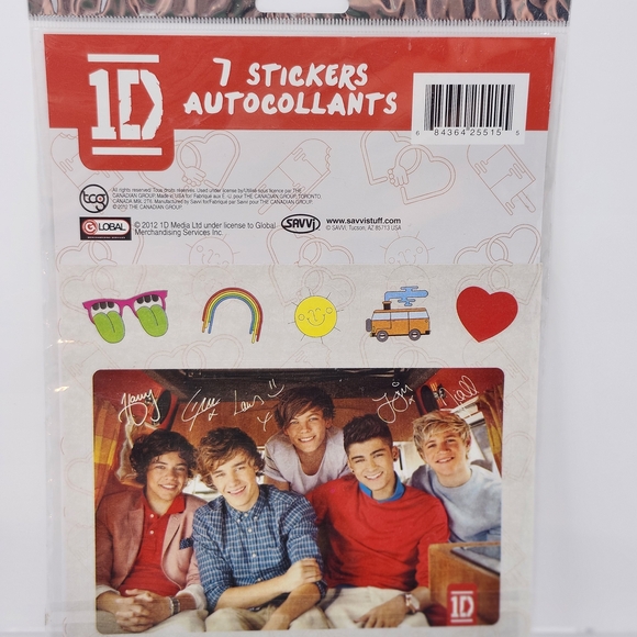 2012 Scelled 1D Stickers One Direction - Picture 2 of 4